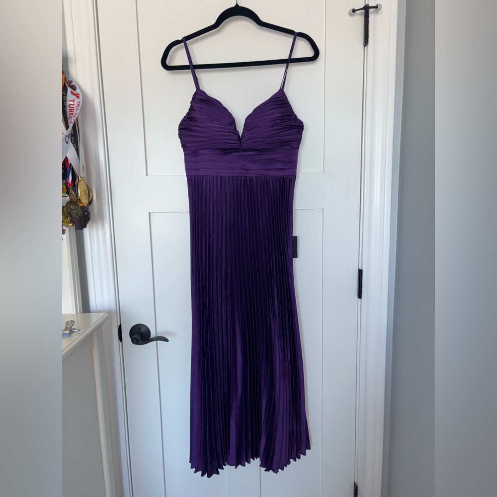 Purple Pleated Lulus Dress